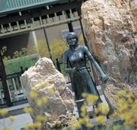 St Barbara Square and Statue - Accommodation VIC