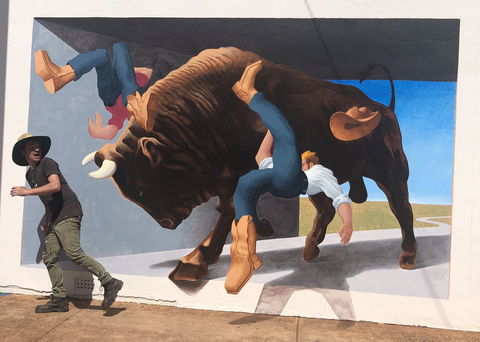 Big Bull Mural - Accommodation VIC 0