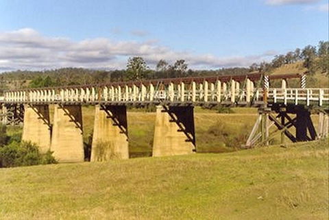Historic Tabulam DeBurgh Timber Bridge - Accommodation VIC 0