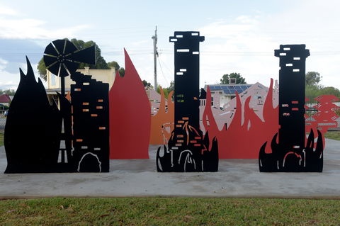 Lyrics, Landscapes And Lintels - Leeton Public Art Trail - Accommodation VIC 1