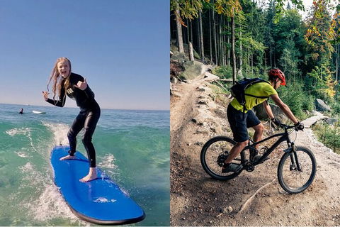 Surf Lesson, EMtn Bike, Local Brewery = One Epic Day Tour - Accommodation VIC 0