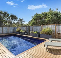 Ocean Luxe Retreat Luxury House with pool tennis court fireplace walk to beach - Accommodation VIC