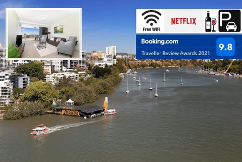 Amazing River View - 3 Bedroom Apartment - Brisbane CBD - Netflix - Fast Wifi - Carpark - Accommodation VIC 0