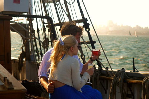 Sydney Harbour Tall Ship Wine & Canapes Evening Cruise - Accommodation VIC 1